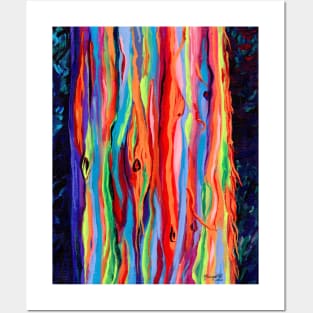 Colorful Rainbow Eucalyptus Posters and Art